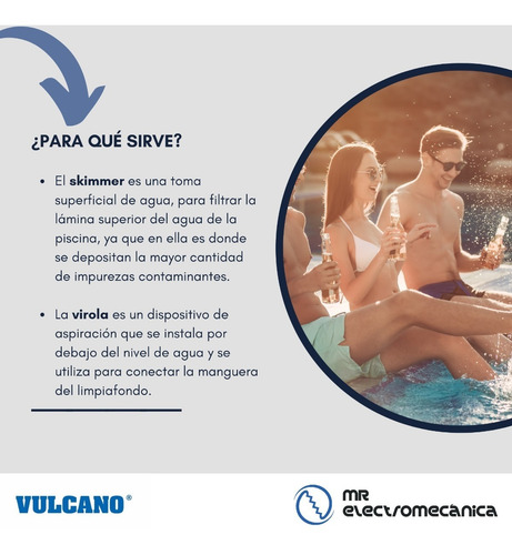 Imagen 4 de 10 de Kit Vulcano Pileta 35.000 L. Hormigón Super Completo