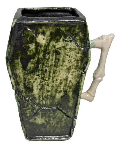 Tazas Halloween Calabaza Sarcófago 250 Ml Verde Musgo Taza Sarcófago