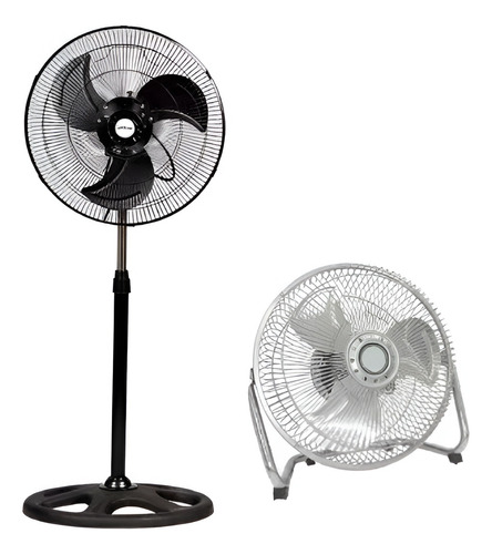 Ventilador Metálico 2 En 1 Pedestal - Mesa / Ofertas Claras