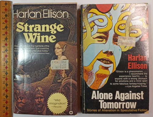 Strange Wine Y Alone Against Tomorrow-harlan Ellison 2libros