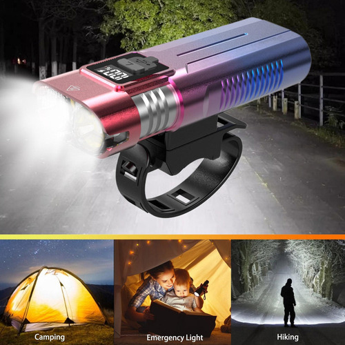 / Fluvio De Scooter Luz Del Manillar Usb Recargable Led De
