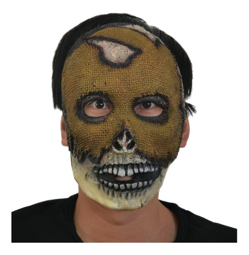 Máscara Latex Calavera Espantapájaros Halloween Cotillon