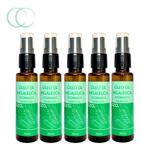  Óleo De Melaleuca 40ml Fortalece Unha Trata Fungo E Acne 5un Fragrância Natural Tipo De Embalagem Spray