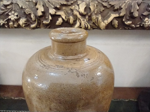 Antigua Botella De Gres 31 Cm