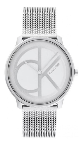Reloj Para Unisex Calvin Klein Iconic Mesh 25200027 Plateado