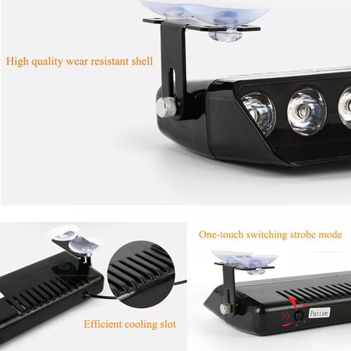 Código De Flash Led: 12 Luces De Sirena Led De La Policía Fe