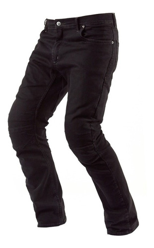 Pantalon Jean Moto Protecciones Negro Denim 390cc Ninetoone