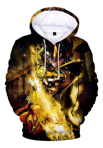 Sudadera Creative Digital Print Saint Seiya Golden Fighter