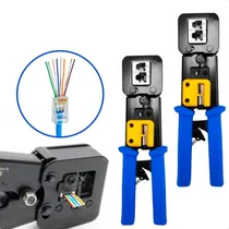 Comprar Kit 2 Alicate Crimpagem Rede Conector Vazado Rj45 Rj11 Rj12