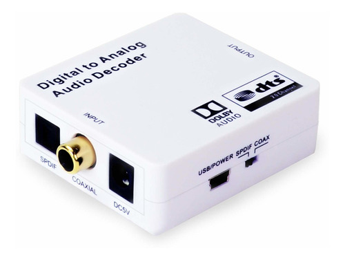 J-tech Digital Convertidor Óptico Spdif Toslink/coaxial Di.