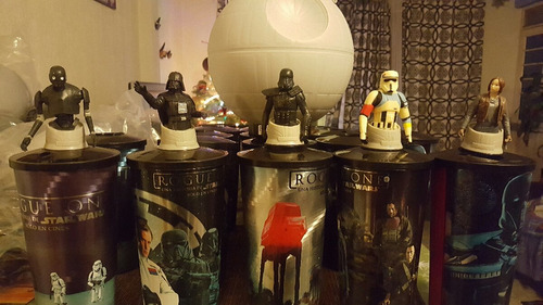 Cinemex Star Wars Rogue One Vasos, Figuras,cubeta Palomitas