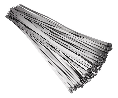 Ts Bestomz 100 Bridas De Acero Inoxidable Con Cremallera De