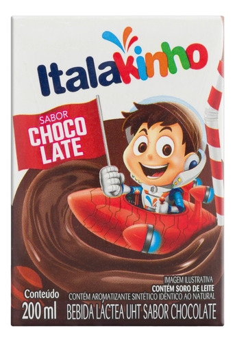 Bebida Láctea UHT Chocolate Italakinho Caixa 200ml