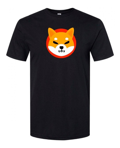 Polera Negra Cryptomonedas (shiba Inu).