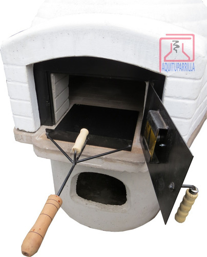 Imagen 3 de 4 de Horno Tipo Barro Con Pala Y Bandeja Con Parrilla Enlozada