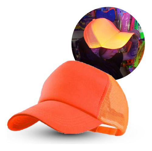 20 Gorras Cap Trucker Colores Fluor Cotillon Carioca