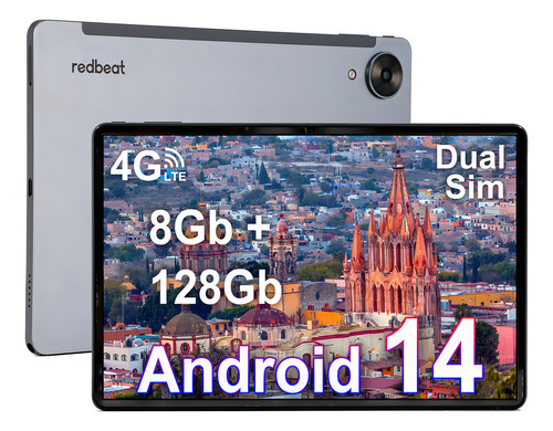 Tablet Redbeat A2 128+8gb Ram Dual-sim Con Control Parental Color Gris