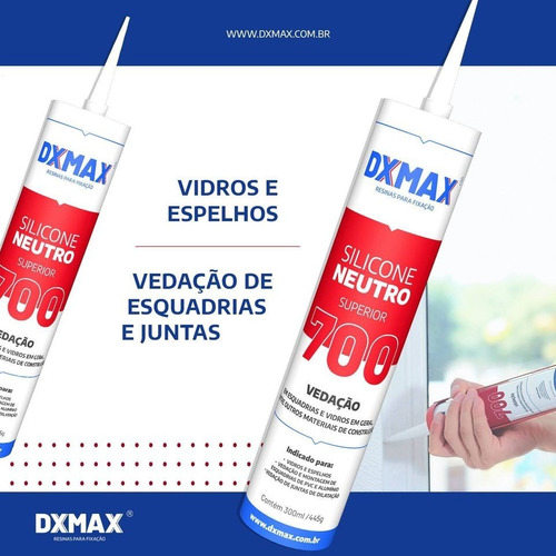 Imagem 5 de 6 de Silicone Neutro Dx700 - 280ml/420g - 24uni