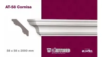 Comprar Molduras Telgopor Techo Pared At-58 Cornisa Precio X 10mt
