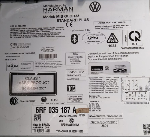 Código De Desbloqueio Senha De Rádio Vw Gol Voyage Polo