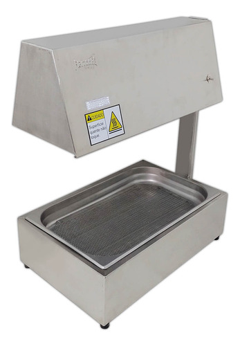 Aquecedor De Fritura Aço Inox 1 Cuba 1/1x65 Mm 220v Fritomaq