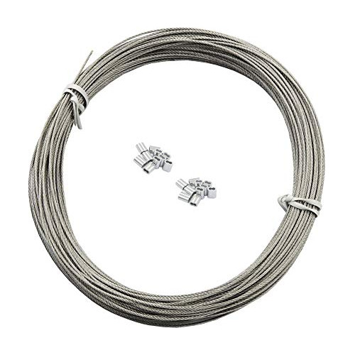 Cable De Acero Inoxidable De 100 Pies De Largo Y 5/128 ...