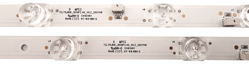 Tiras De Leds Para Tcl 75s454 Orig.
