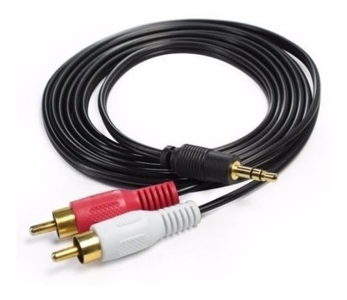 Cable Audio 2 Plug Rca A Plug 3,5mm Discman 10mts