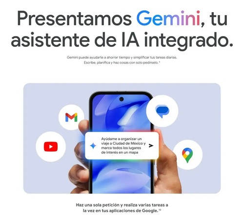 Teléfono Móvil Google Pixel 9a 8gb+128gb Blanco Google Tensor G4