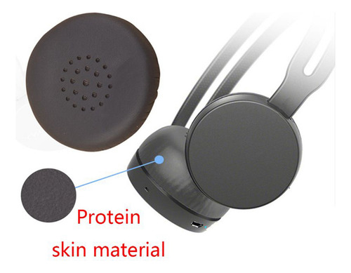 Para Almofada De Couro Para Fone De Ouvido Sony Wh-ch400