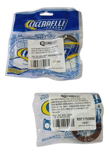 Kit Retenes Distribucion Fiat Uno Palio Fire 1.3 / 1.4 8v