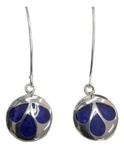 Comprar Aros  Lapislázuli Molido Plata Nacional 950