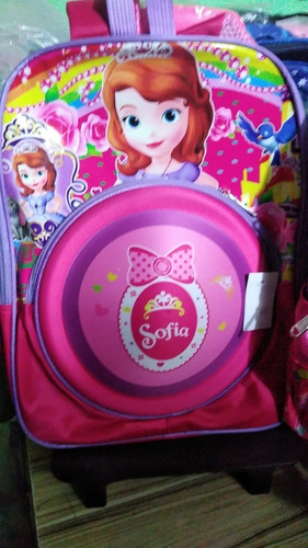 Mochilas De Frocen Con Carrito Merenderas Y Cartuchera