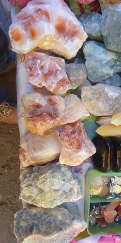 1 Kg De Piedra De Fuego En Bruto Cuarzo Naranja