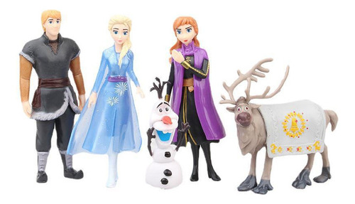 5pcs Frozen Elsa Anna Olaf Figura Juguete Navidad Regalo