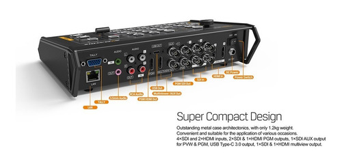 Imagen 8 de 8 de Avmatrix Video Mini Switcher/mixer 6chsdi/hdmi Streaming