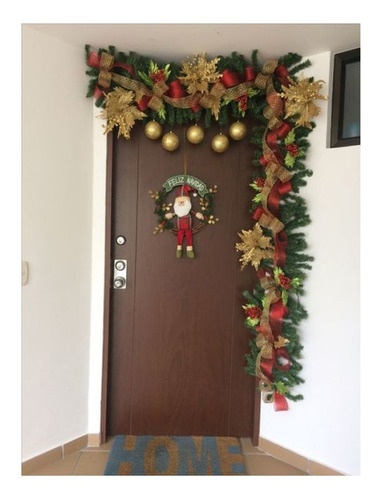 Imagem 7 de 8 de Kit Festão Verde De Natal 5m Fougeron Quadruplo - 4 Unid.