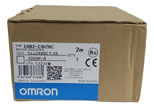 Enconder Incremental Rotatorio Omron Mod. E6b2-cwz6c 2000p/r