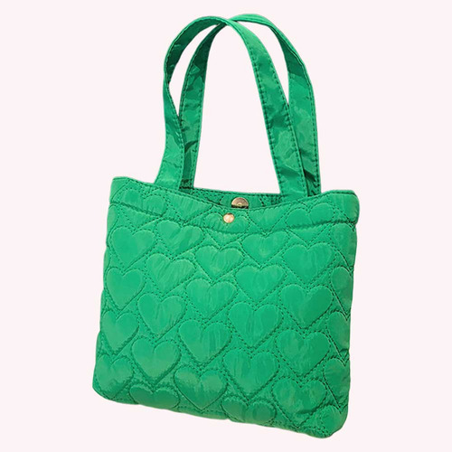 . Bolso Casual Acolchado En Forma De Corazón For Mujer,