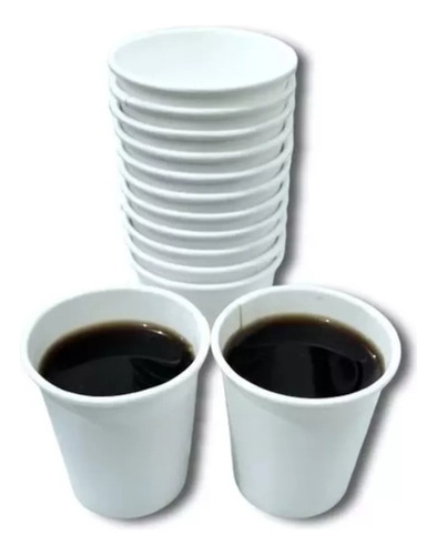 Copo Papel Biodegradável Térmico Café / Chá 60ml Branco C/50