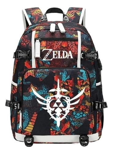 The Legend Of Zelda Mochila Con Puerto De Carga Usb