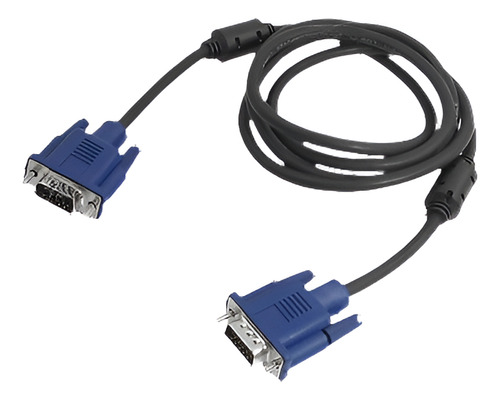 2 X Negro Azul Vga 15 Pines Macho A Conector Macho Computado