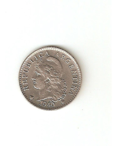 Monedas Argentinas 5 Centavos De 1940 Casi Sin Circular