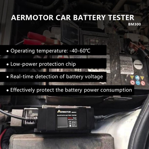Probador De Batería De Coche Con Bluetooth 4,0