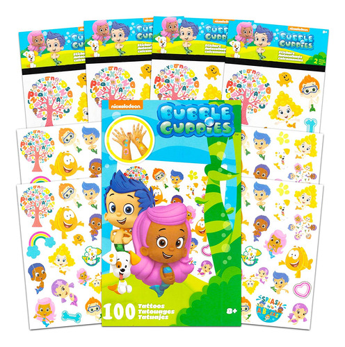 Nick Shop Nickelodeon Bubble Guppies Pegpies Y Tatuajes Part