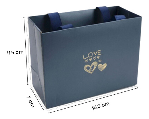 Imagen 9 de 10 de Collar Trébol 4 Corazones Doble Vista Dije Dorado Caja Rosas