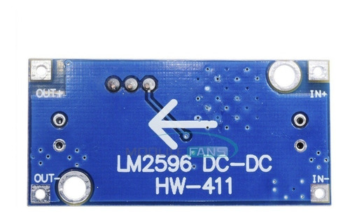 Imagen 5 de 10 de Convertidor De Voltaje Dc A Dc Lm2596 Dc-dc Hw-411 Arduino
