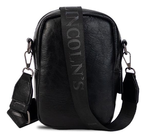 Bandolera Monedero Porta Celular Lincolns Negro