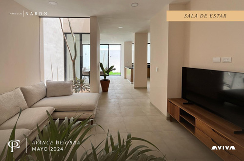 Casa En Venta Merida, Temozon Norte En Privada, Modelo Nardo Con Piscina, Entrega Inmediata.