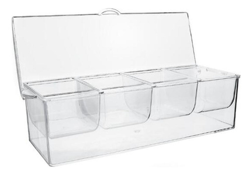 W Servidor De Condimentos Refrigerados Con Tapa, Solo Caja